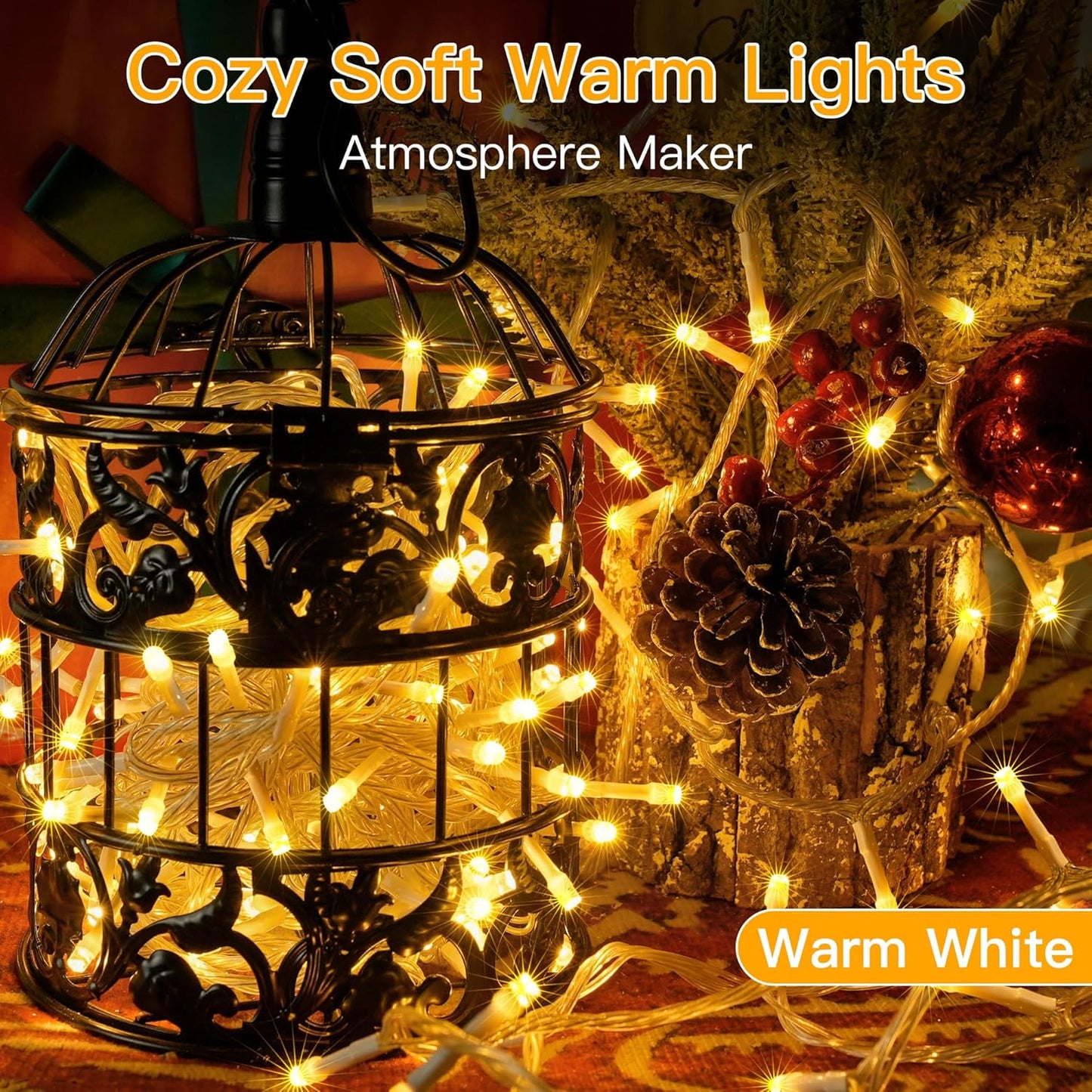 Fairy String Lights 10-100m Mains Plug In Christmas Tree Indoor & Outdoor UK