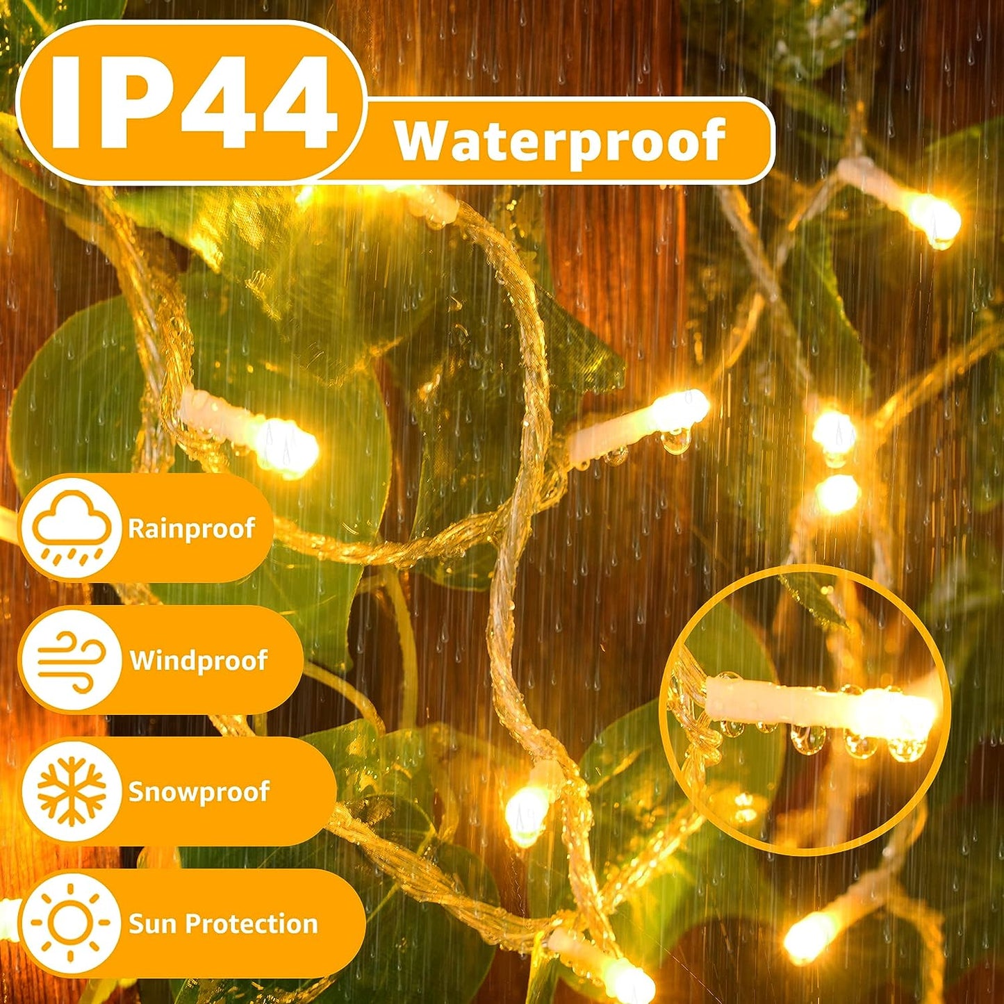 Fairy String Lights 10-100m Mains Plug In Christmas Tree Indoor & Outdoor UK