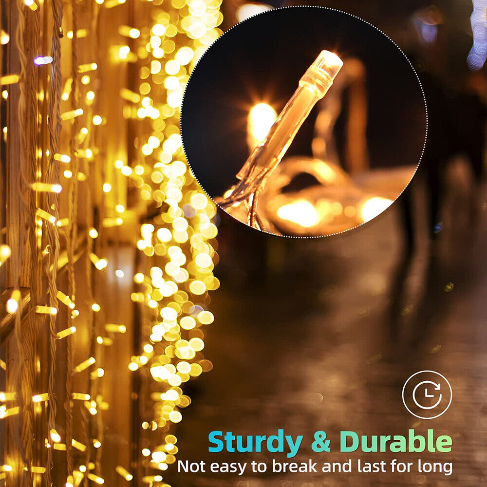 Fairy String Lights 10-100m Mains Plug In Christmas Tree Indoor & Outdoor UK